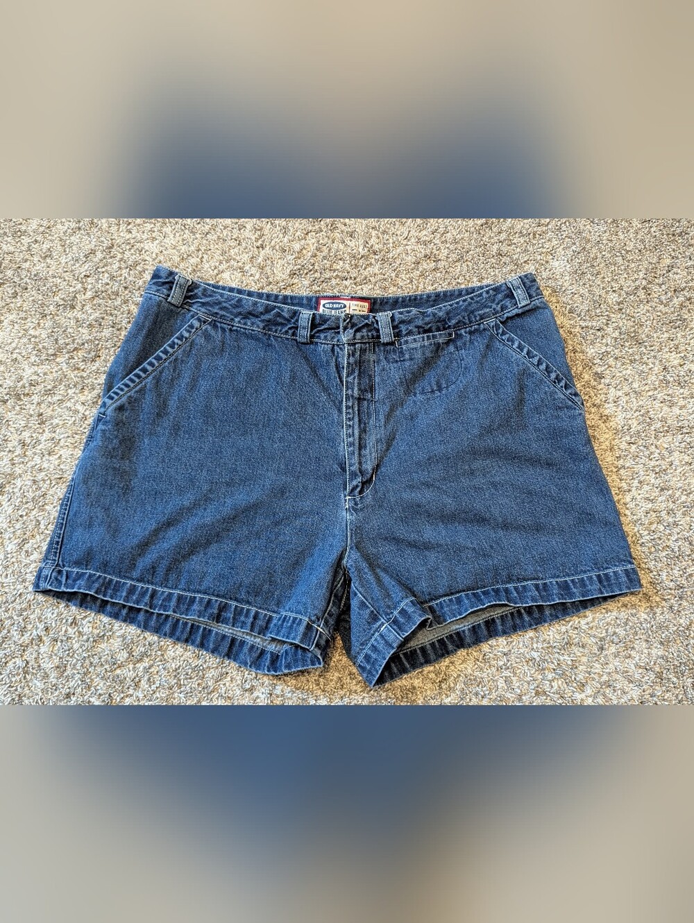 Vintage Y2K Old Navy Blue Jeans Medium Wash Denim Shorts Jorts 2001